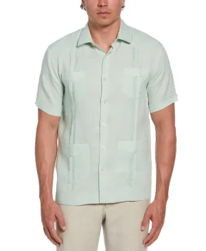100% Linen Four-Pocket Guayabera Shirt