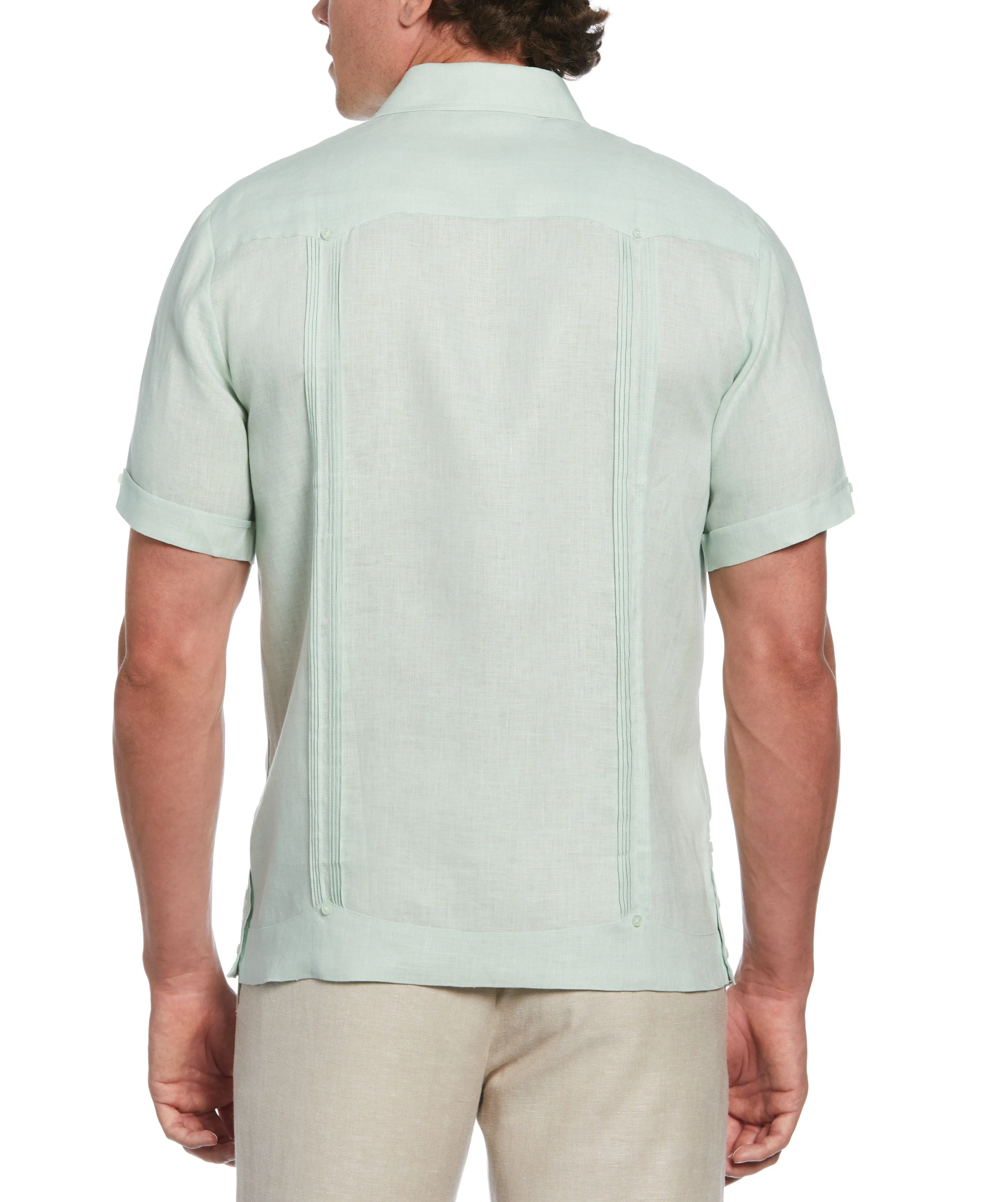 100% Linen Four-Pocket Guayabera Shirt