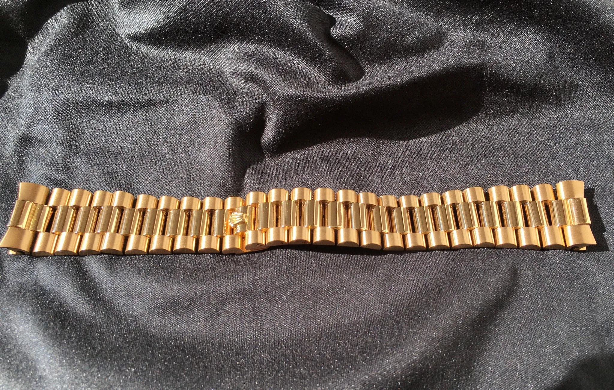 1972 Rolex President 1803 Day Date 18K Yellow Gold Linen Wristwatch