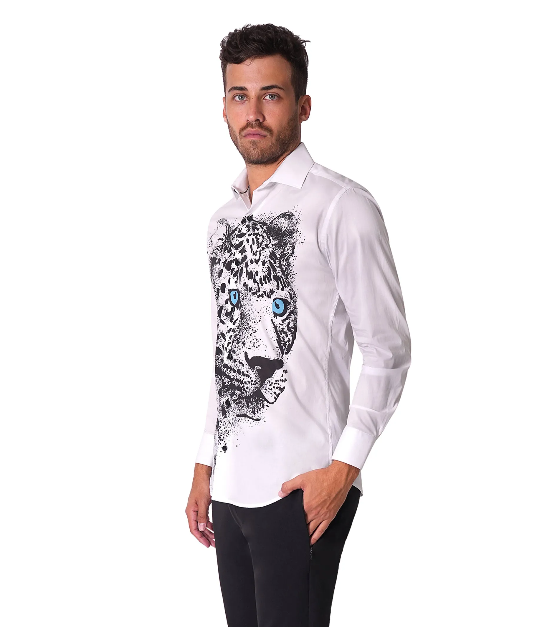Ace Leopard White Shirt