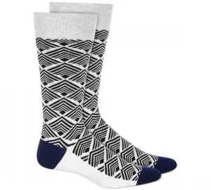 Alfani Men's Linear Geometric Dress Socks
