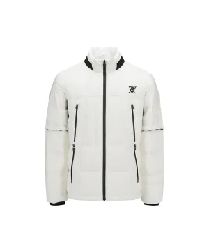ANEW Golf Men's Sleeve Detachable Down Jacket - Ivory