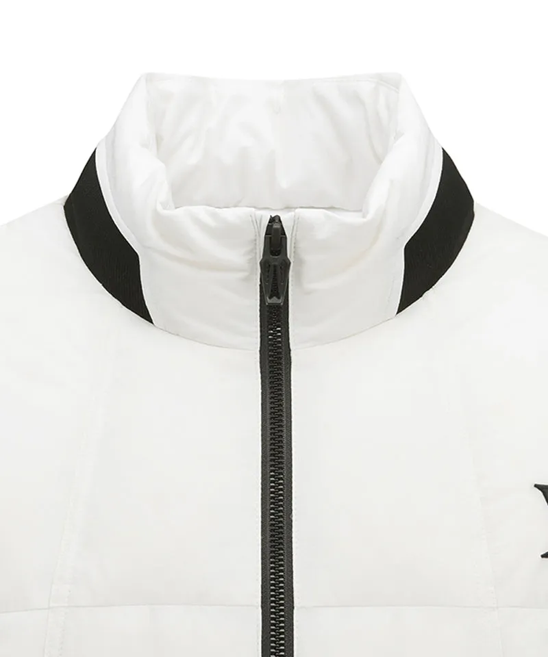 ANEW Golf Men's Sleeve Detachable Down Jacket - Ivory