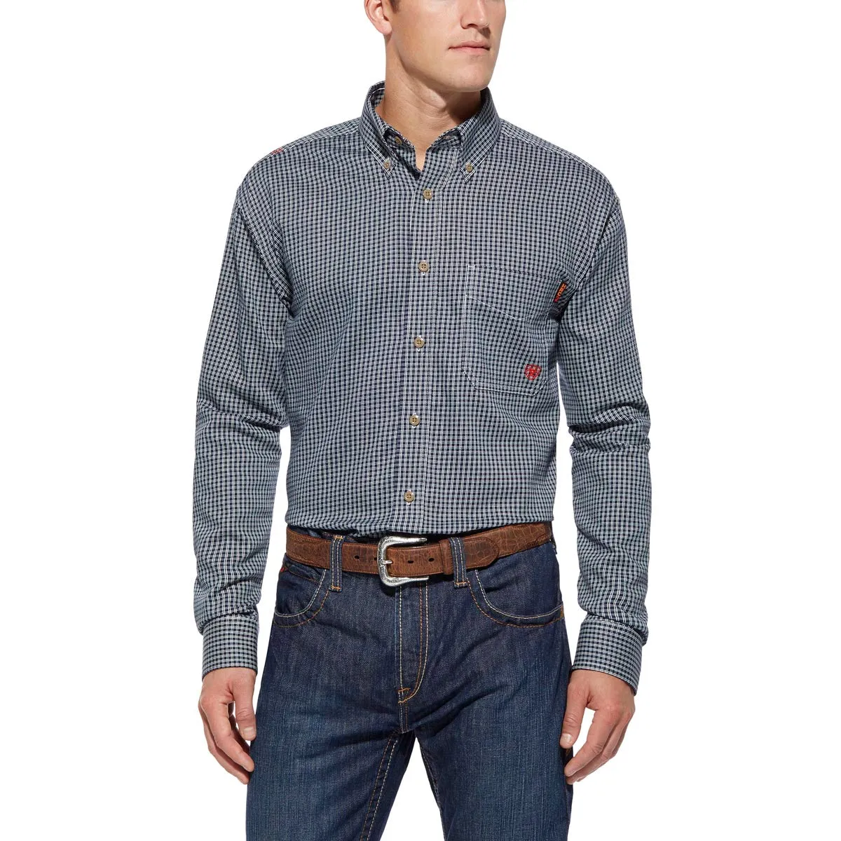 Ariat 10013513 Men's FR Plaid Work Shirt