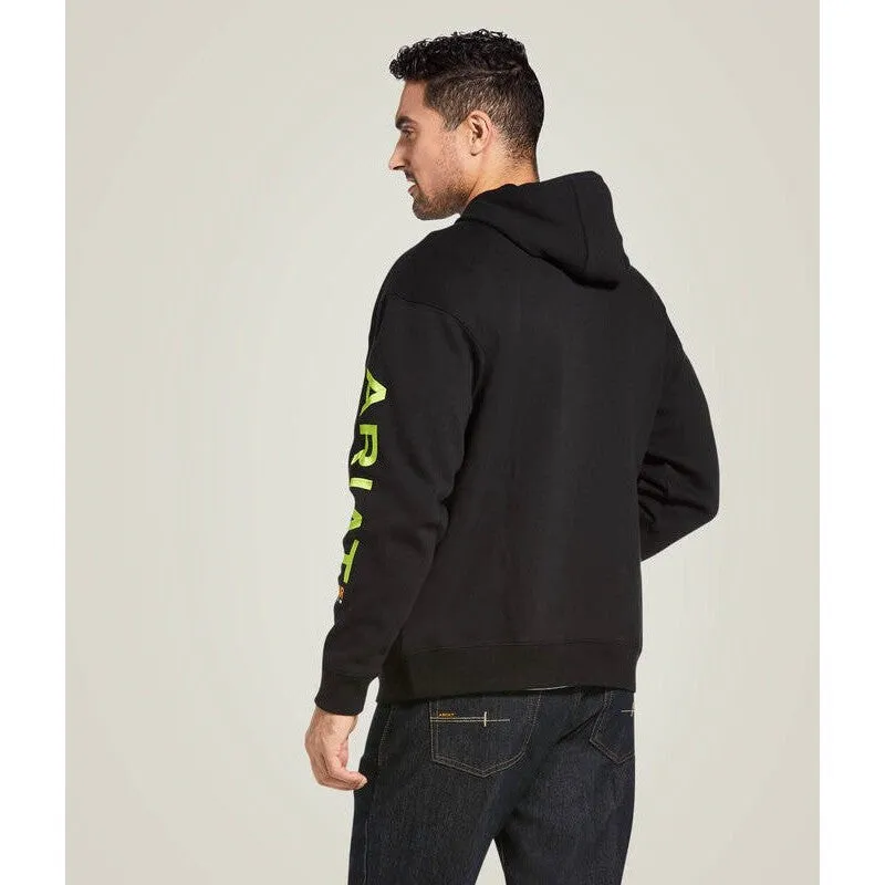 Ariat Men's Rebar Graphic Stain Resistant Hoodie- Black- 10032993