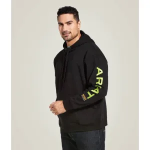 Ariat Men's Rebar Graphic Stain Resistant Hoodie- Black- 10032993