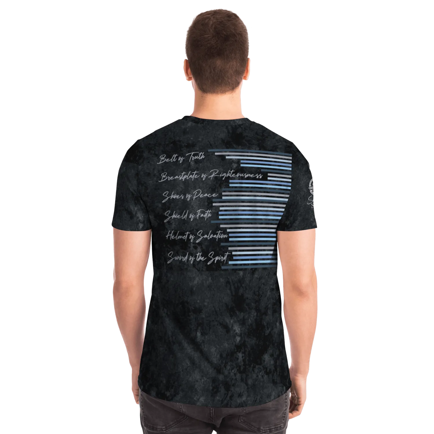 Armor of God - Blue and Black Camo Shirt