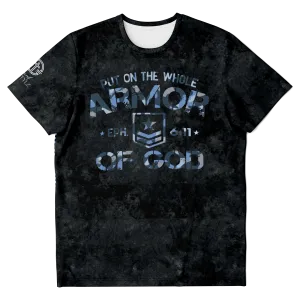 Armor of God - Blue and Black Camo Shirt