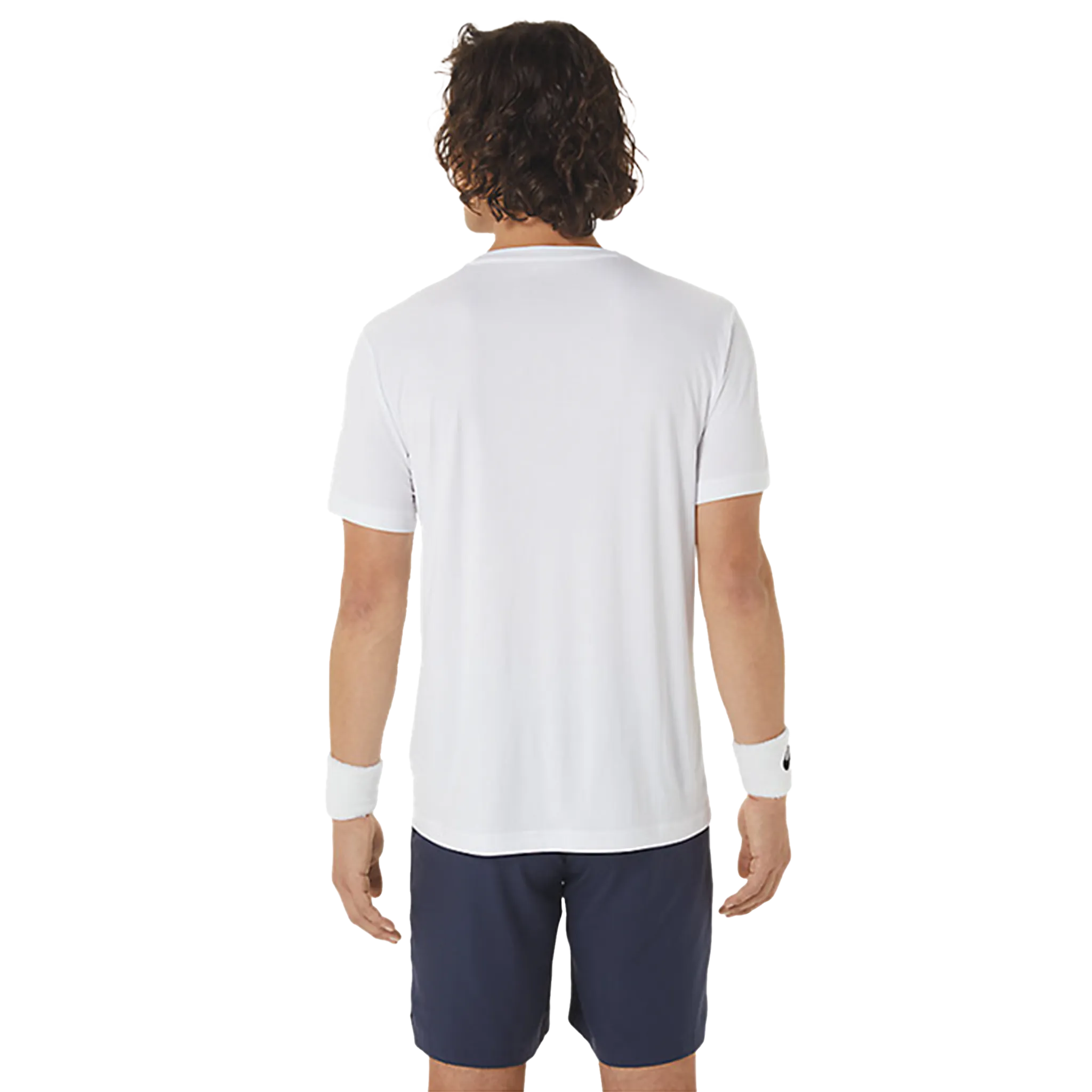 Asics Men's Court Graphic T-Shirt Brilliant White