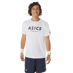 Asics Men's Court Graphic T-Shirt Brilliant White