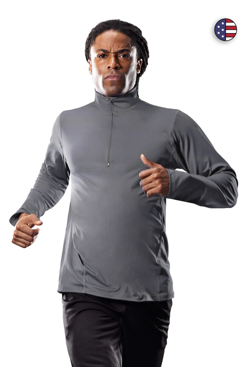 AU905 Quarter Zip Pullover Track Training Top