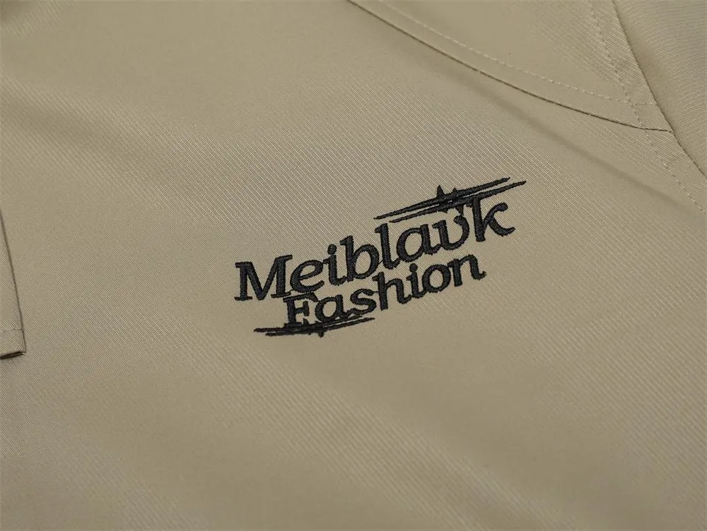 Autumn And Winter Trendy Brand Men's Workwear Vertical Collar Jacket Vibe American Casual Loose Small Embroidered Alphabet Flying Baseball Suit