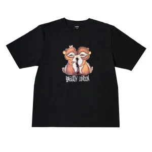 Baglady 'Chipmunk Love' T-Shirt (Black)