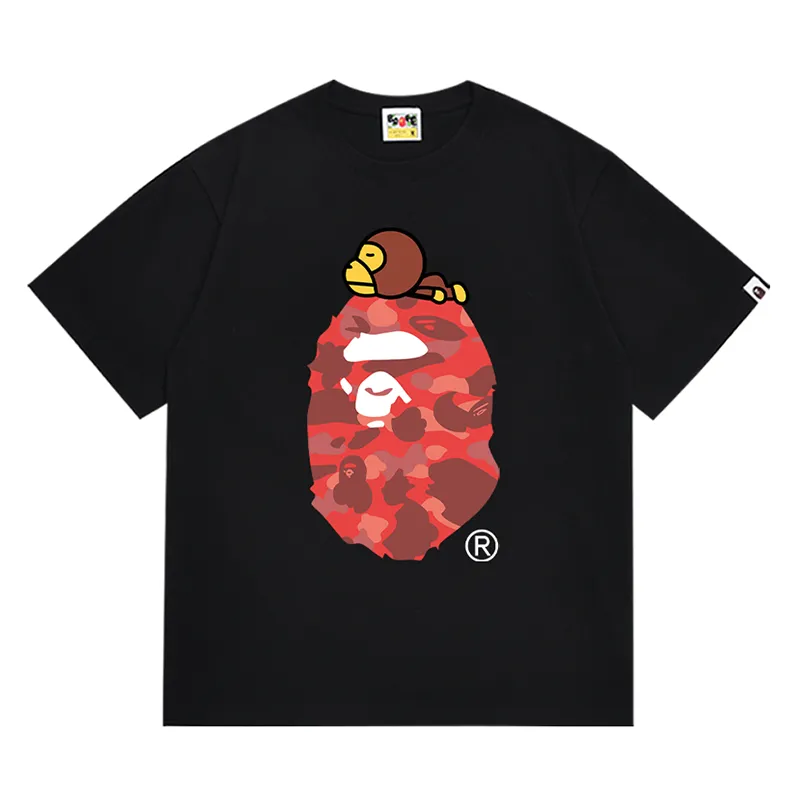 BAPE FW22 Color Camo Milo On Big Ape Tee