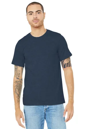BELLA CANVAS  Unisex Heather CVC Short Sleeve Tee. BC3001CVC Heather Navy