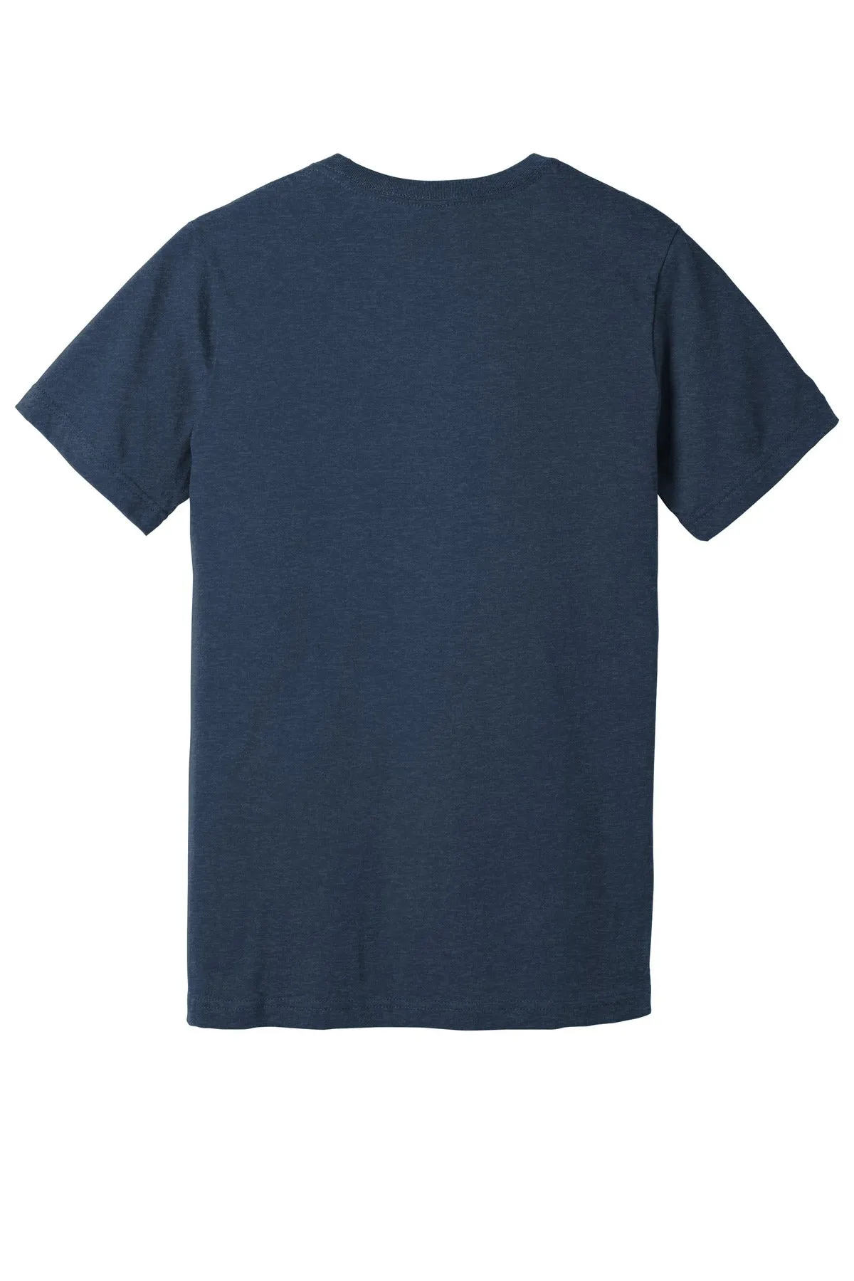 BELLA CANVAS  Unisex Heather CVC Short Sleeve Tee. BC3001CVC Heather Navy