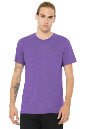 BELLA CANVAS  Unisex Heather CVC Short Sleeve Tee. BC3001CVC Heather Team Purple