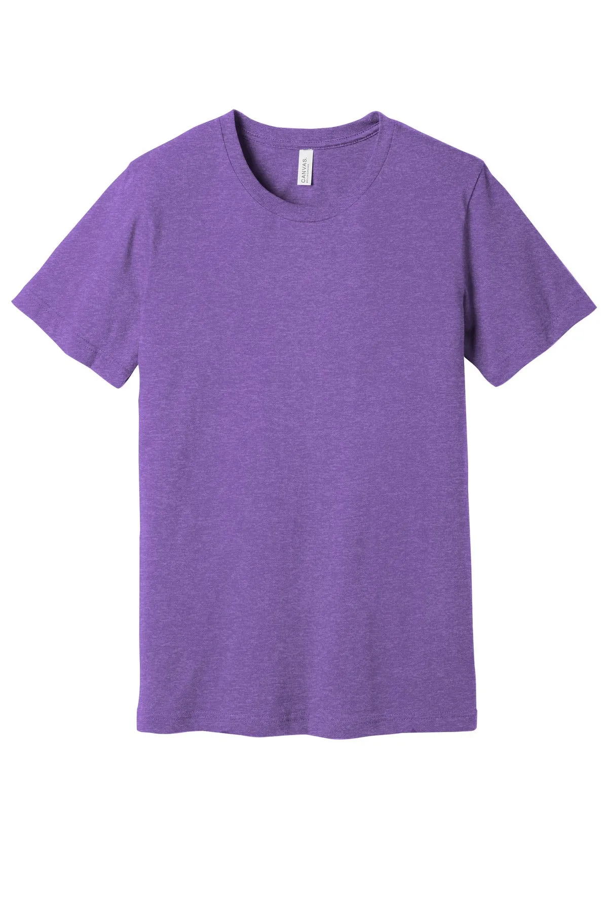 BELLA CANVAS  Unisex Heather CVC Short Sleeve Tee. BC3001CVC Heather Team Purple