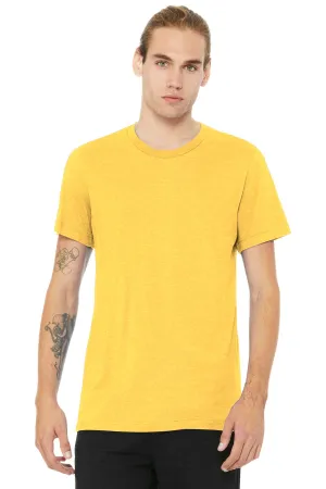BELLA CANVAS  Unisex Heather CVC Short Sleeve Tee. BC3001CVC Heather Yellow Gold