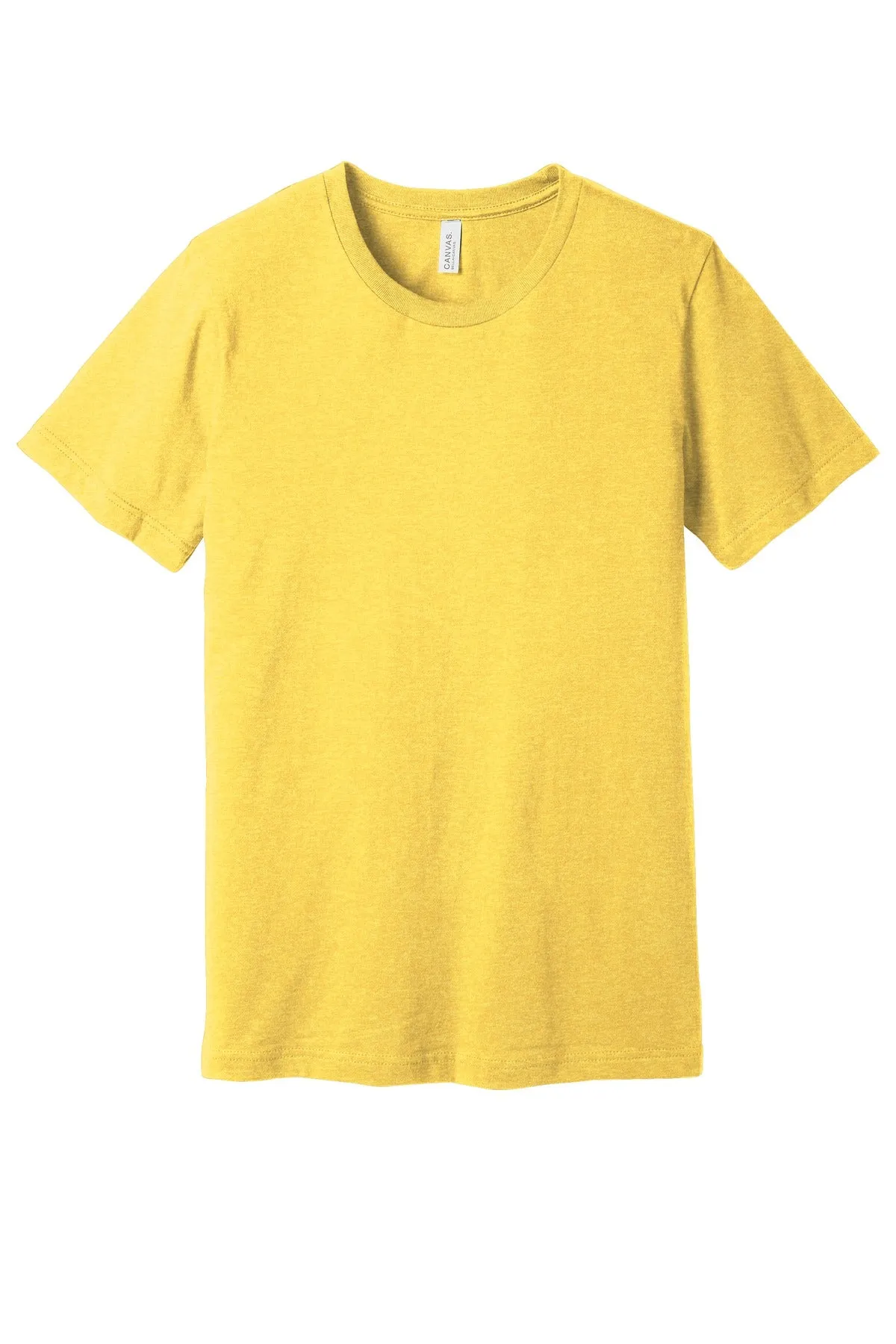 BELLA CANVAS  Unisex Heather CVC Short Sleeve Tee. BC3001CVC Heather Yellow Gold