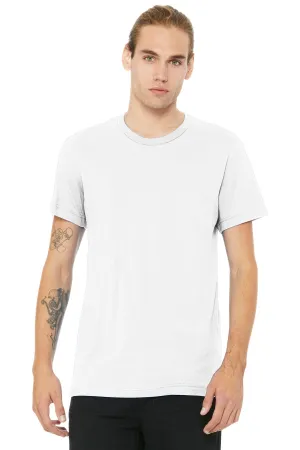 BELLA CANVAS  Unisex Heather CVC Short Sleeve Tee. BC3001CVC Solid White Blend