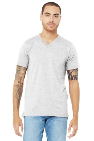 BELLA CANVAS  Unisex Jersey Short Sleeve V-Neck Tee. BC3005 Ash