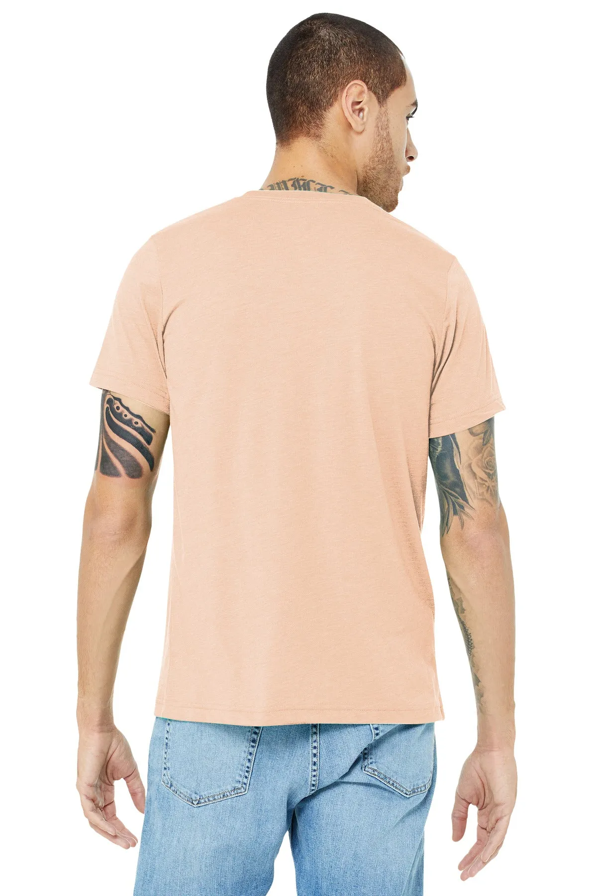 BELLA CANVAS  Unisex Triblend Short Sleeve Tee. BC3413 Peach Triblend