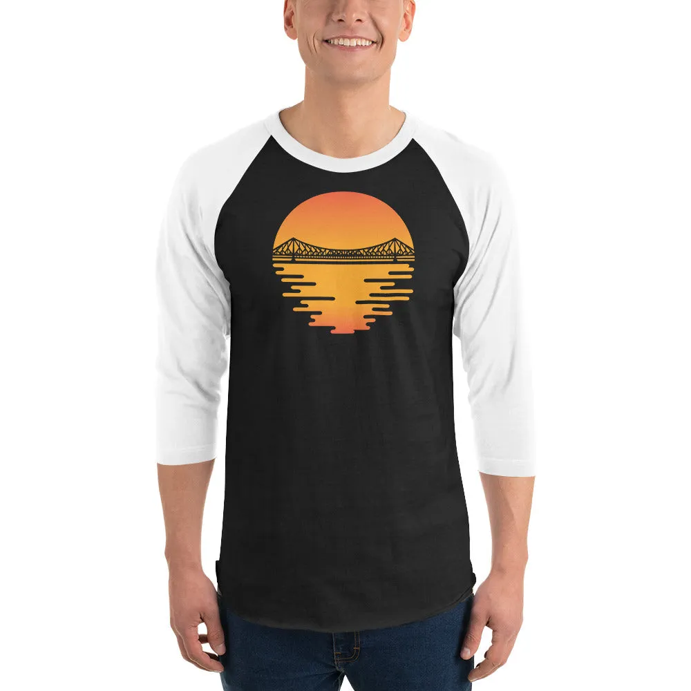 Bengali Unisex Fine Jersey Raglan Tee - Howrah by the Dawn