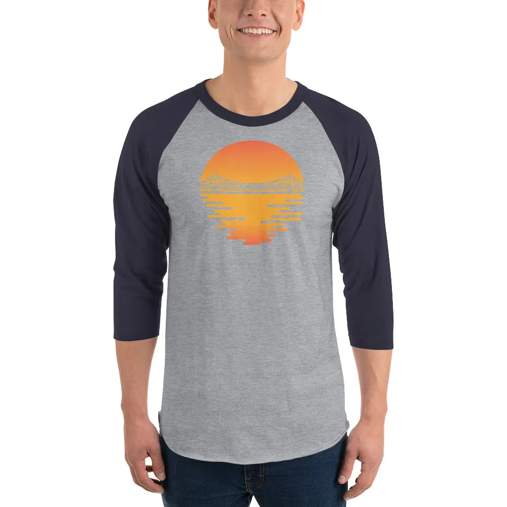 Bengali Unisex Fine Jersey Raglan Tee - Howrah by the Dawn