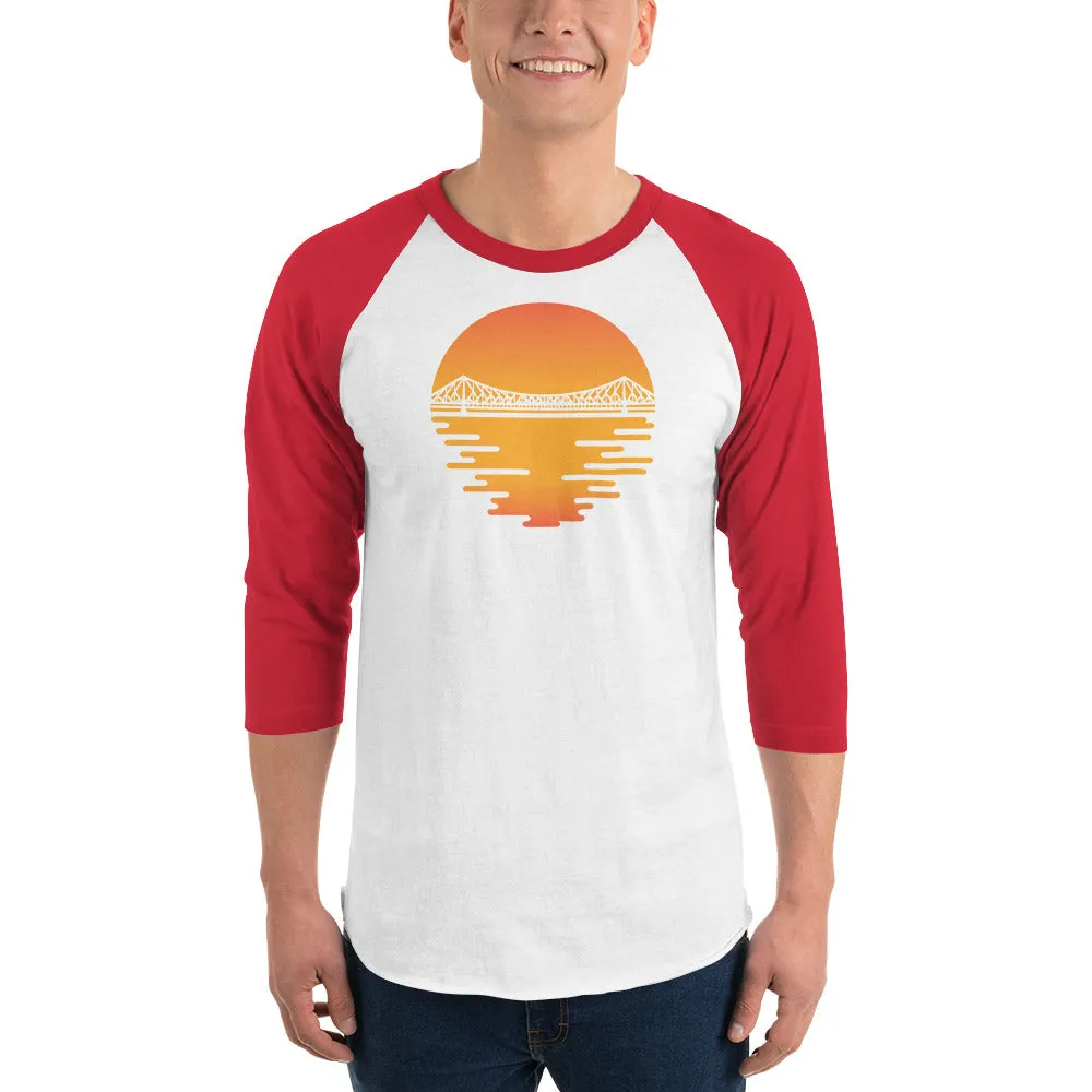 Bengali Unisex Fine Jersey Raglan Tee - Howrah by the Dawn