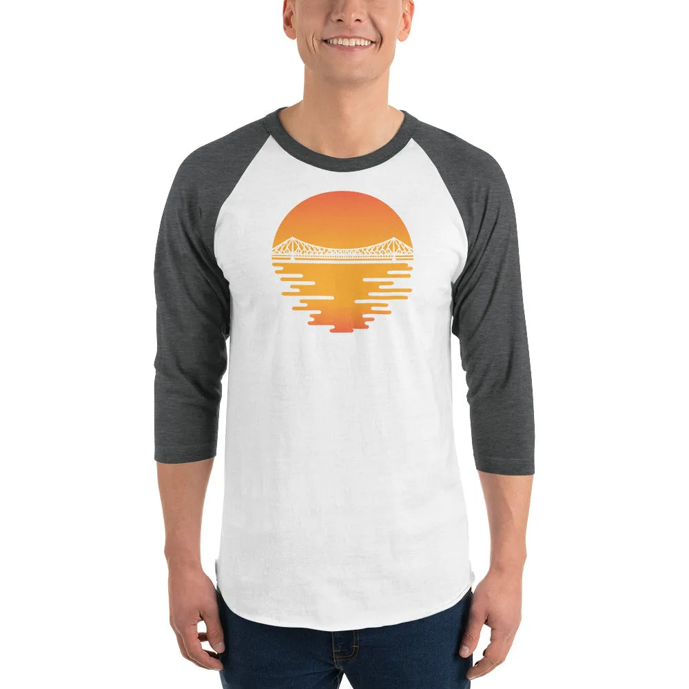 Bengali Unisex Fine Jersey Raglan Tee - Howrah by the Dawn