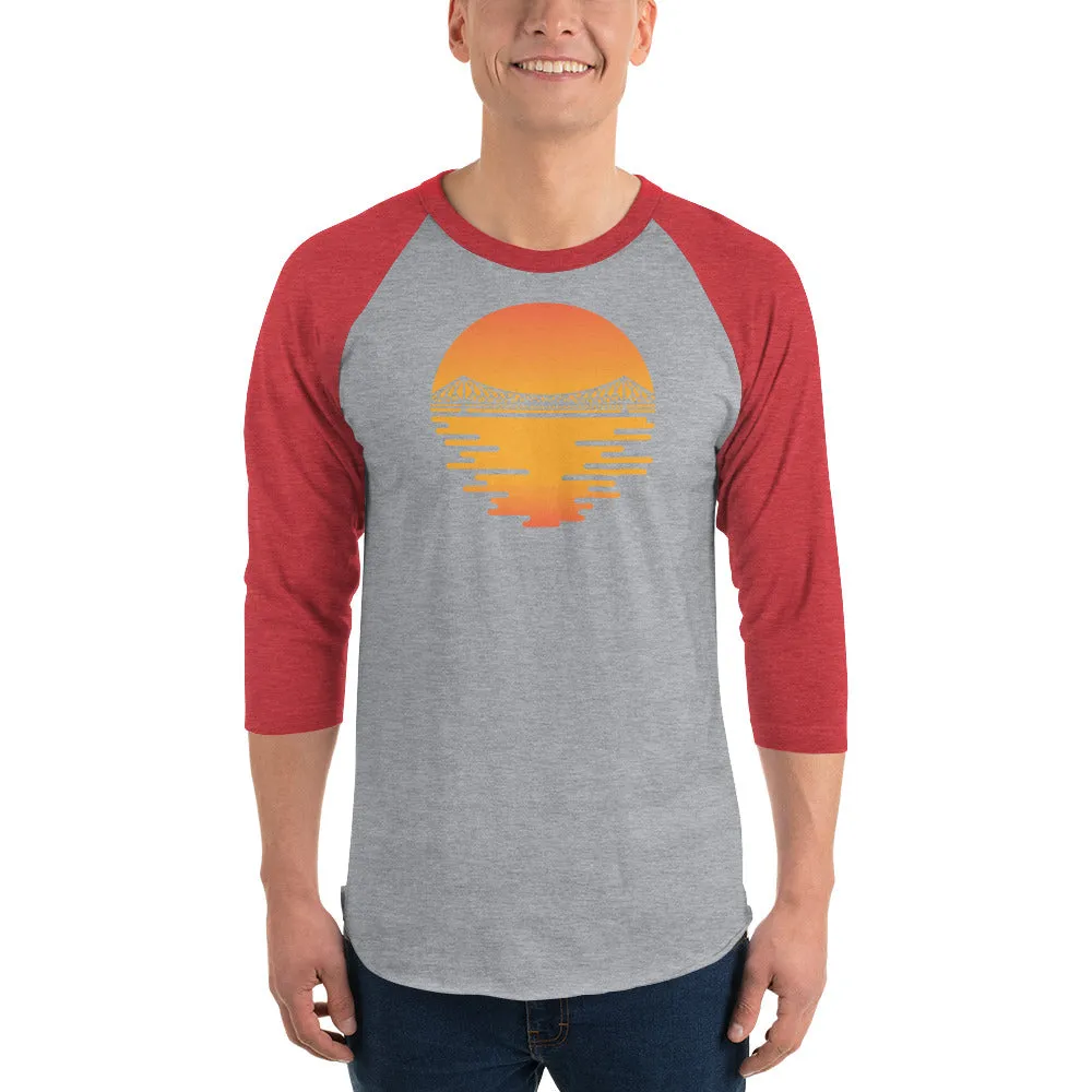 Bengali Unisex Fine Jersey Raglan Tee - Howrah by the Dawn