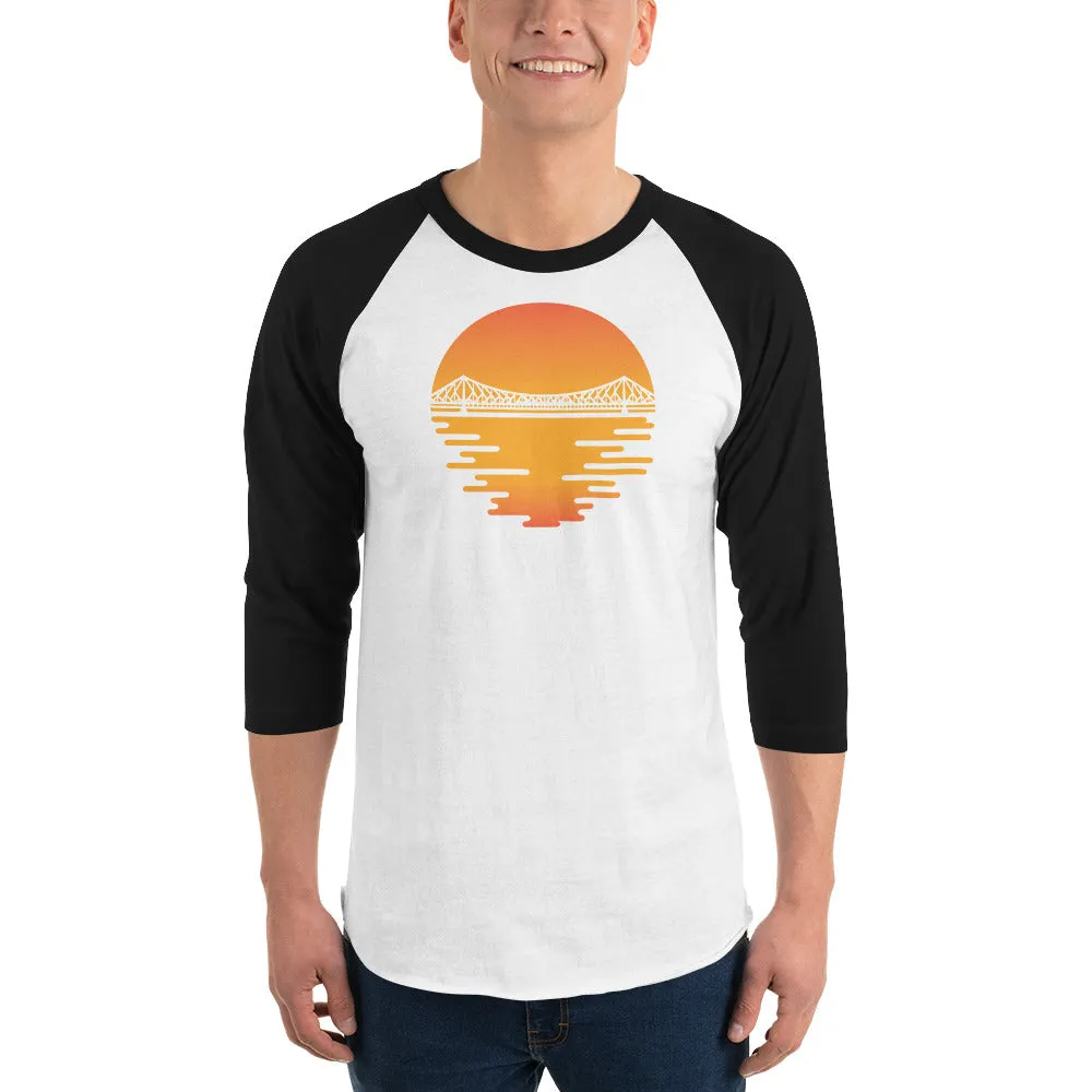 Bengali Unisex Fine Jersey Raglan Tee - Howrah by the Dawn