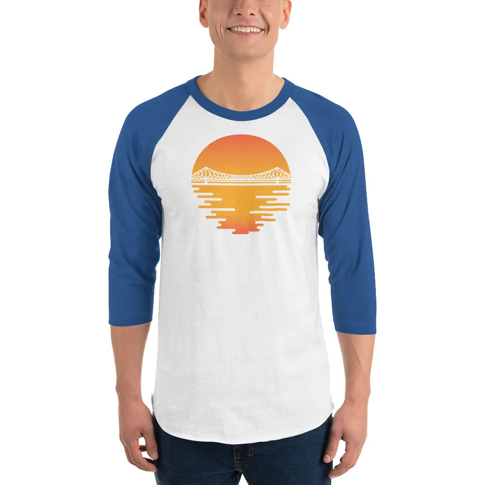 Bengali Unisex Fine Jersey Raglan Tee - Howrah by the Dawn