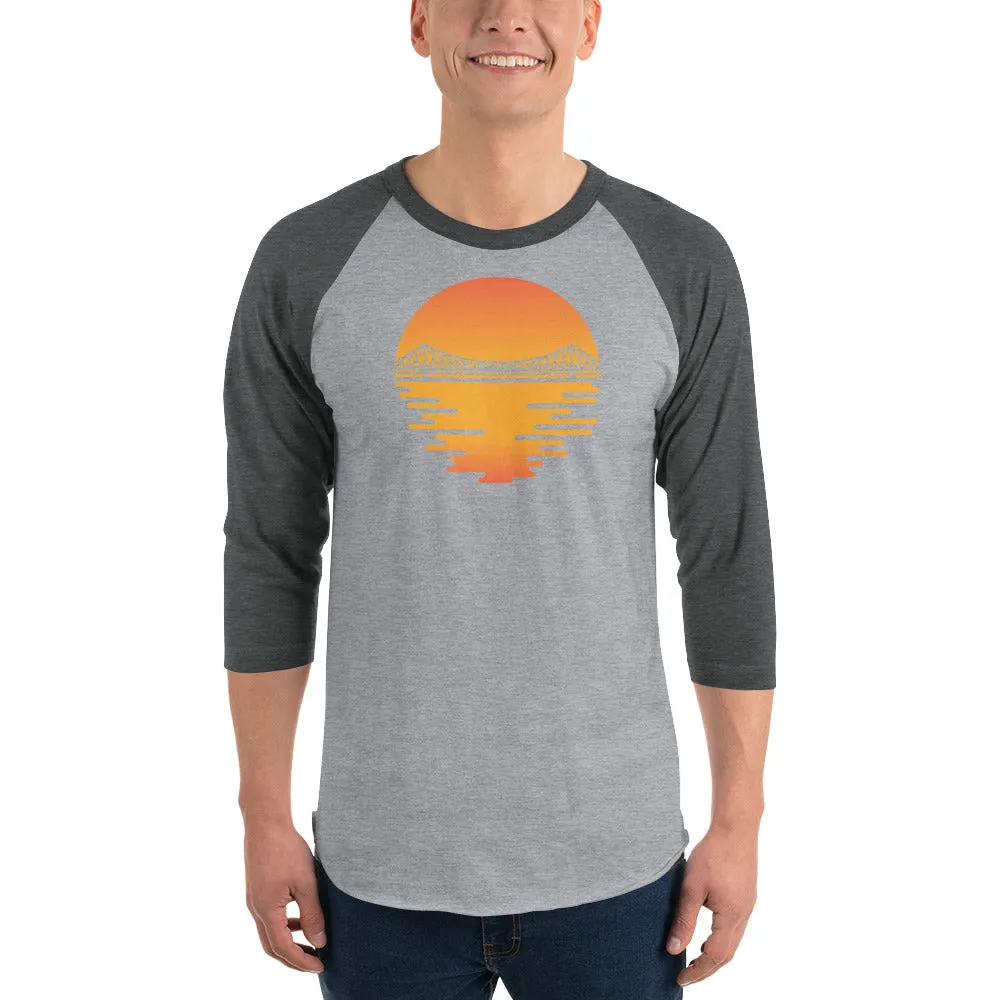 Bengali Unisex Fine Jersey Raglan Tee - Howrah by the Dawn