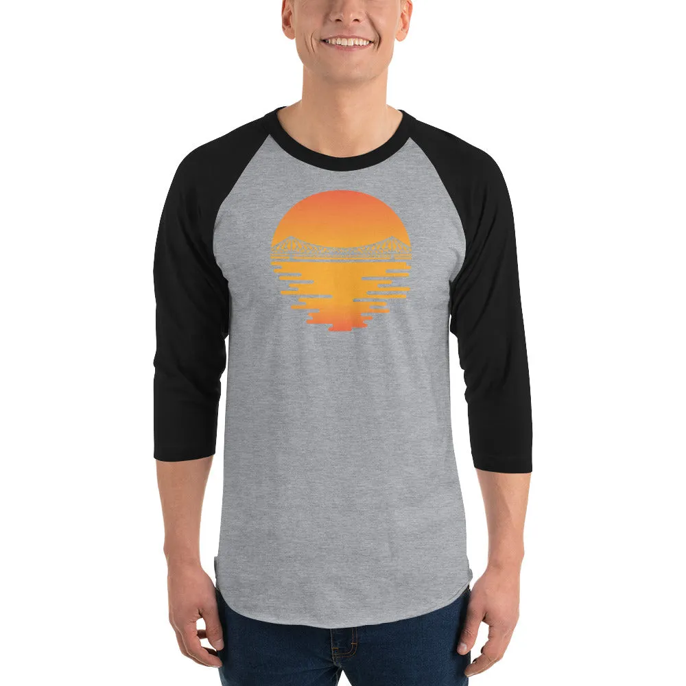 Bengali Unisex Fine Jersey Raglan Tee - Howrah by the Dawn