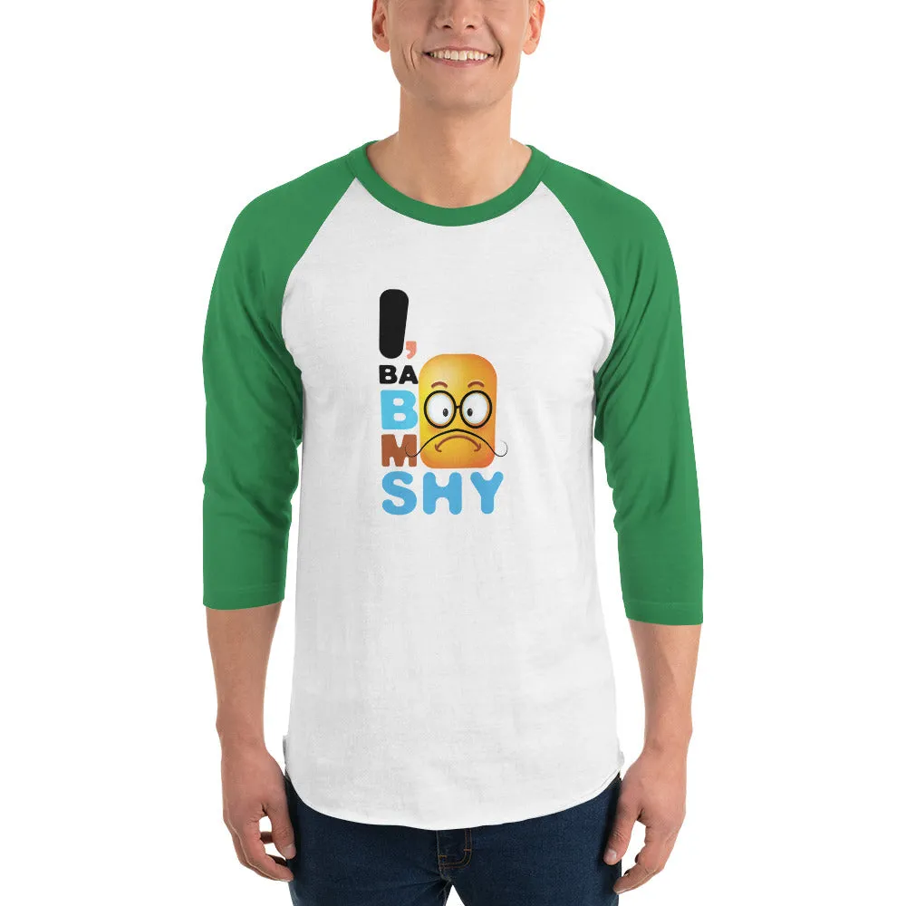Bengali Unisex Fine Jersey Raglan Tee - I, Ba Boo Mo Shy