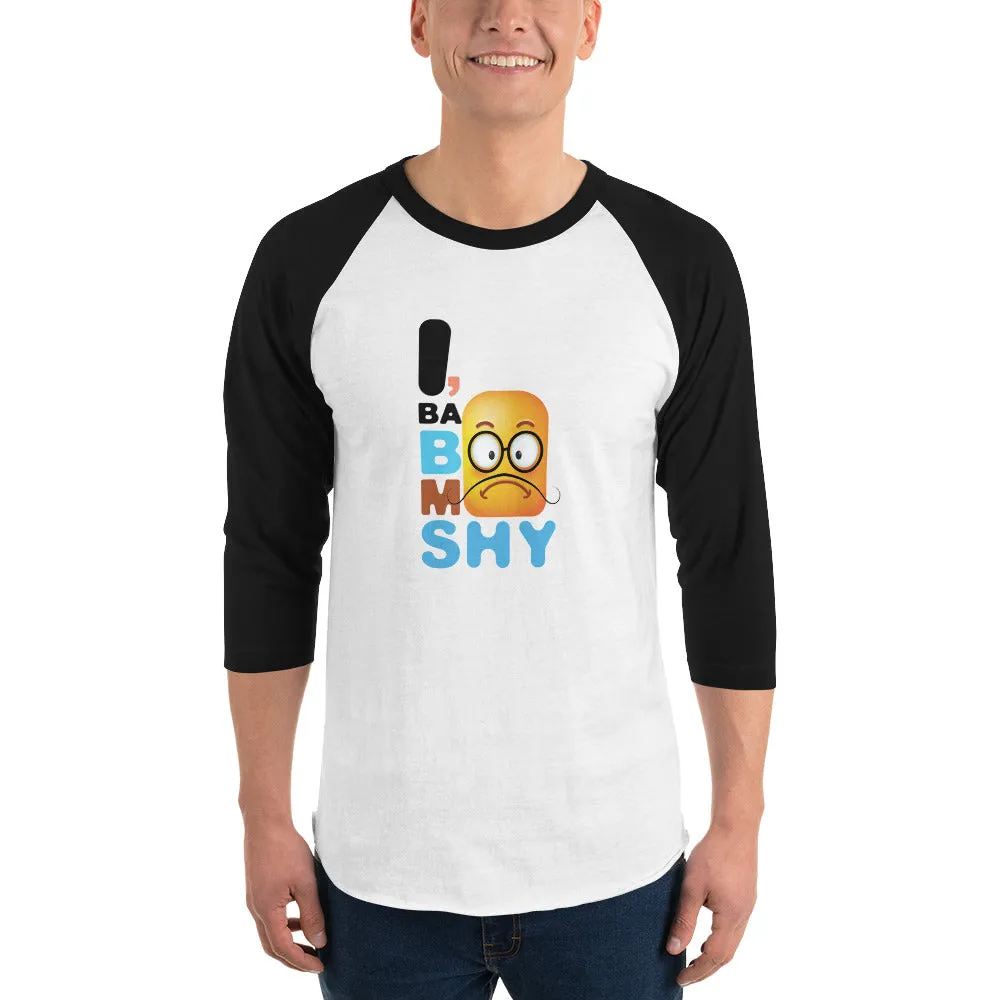 Bengali Unisex Fine Jersey Raglan Tee - I, Ba Boo Mo Shy