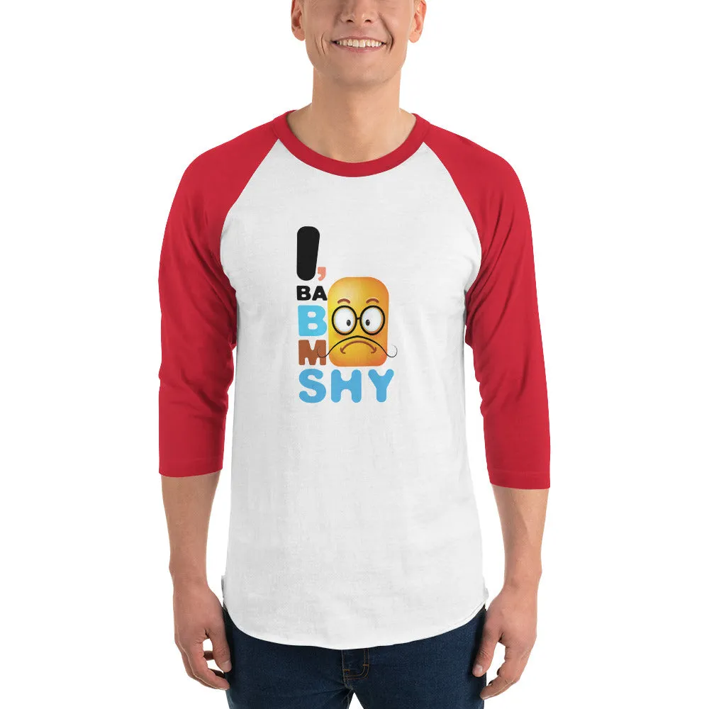 Bengali Unisex Fine Jersey Raglan Tee - I, Ba Boo Mo Shy
