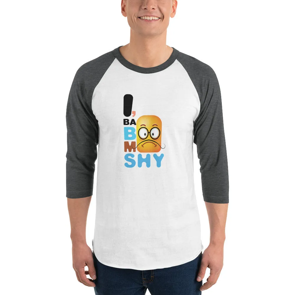Bengali Unisex Fine Jersey Raglan Tee - I, Ba Boo Mo Shy