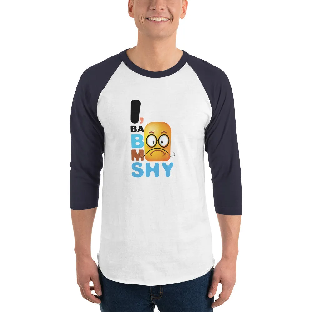 Bengali Unisex Fine Jersey Raglan Tee - I, Ba Boo Mo Shy