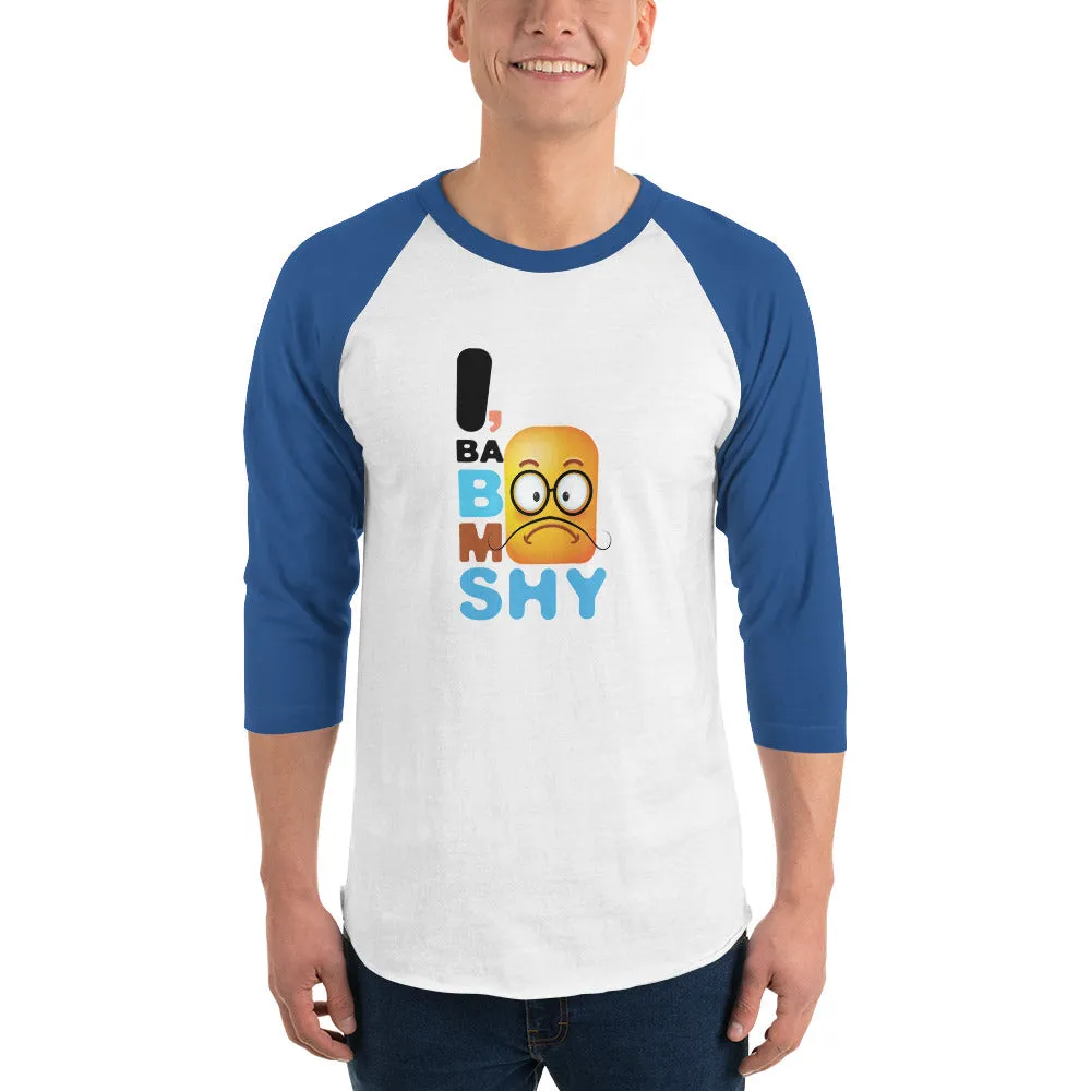 Bengali Unisex Fine Jersey Raglan Tee - I, Ba Boo Mo Shy