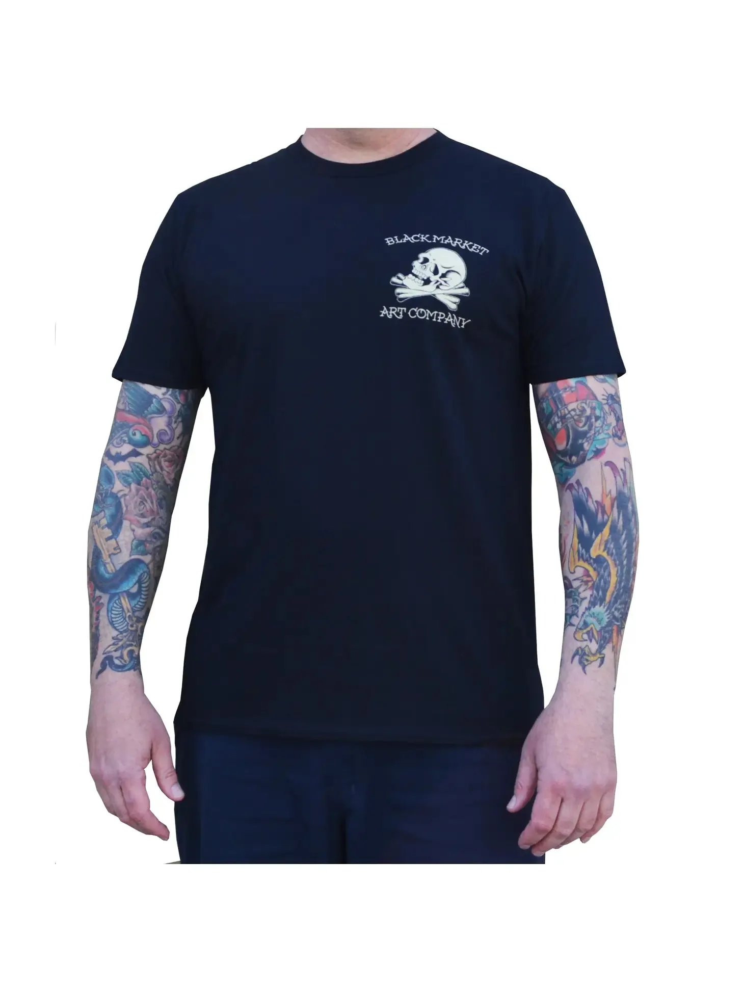 Black Market Live Free Men's Graphic T-Shirt Black
