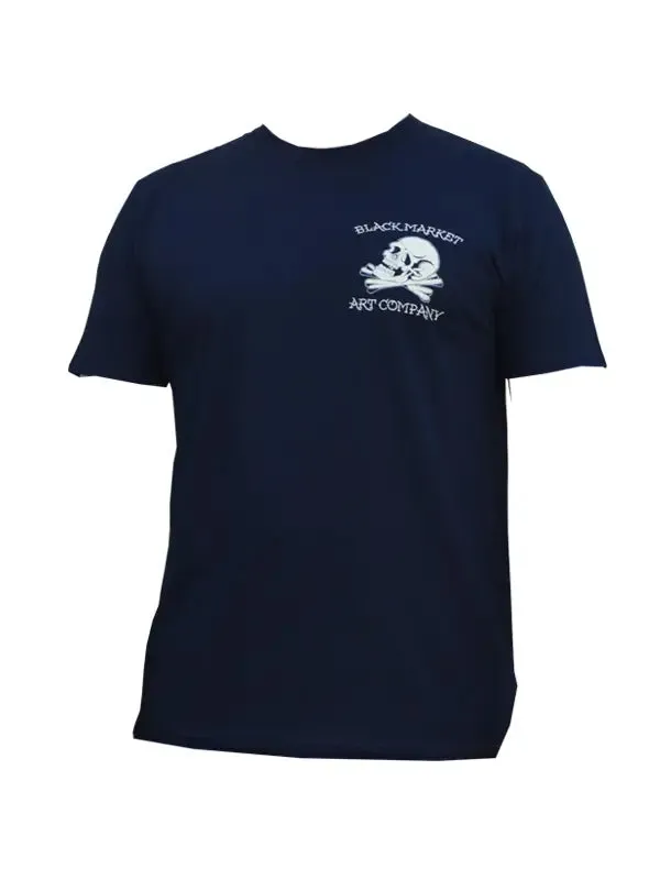Black Market Live Free Men's Graphic T-Shirt Black