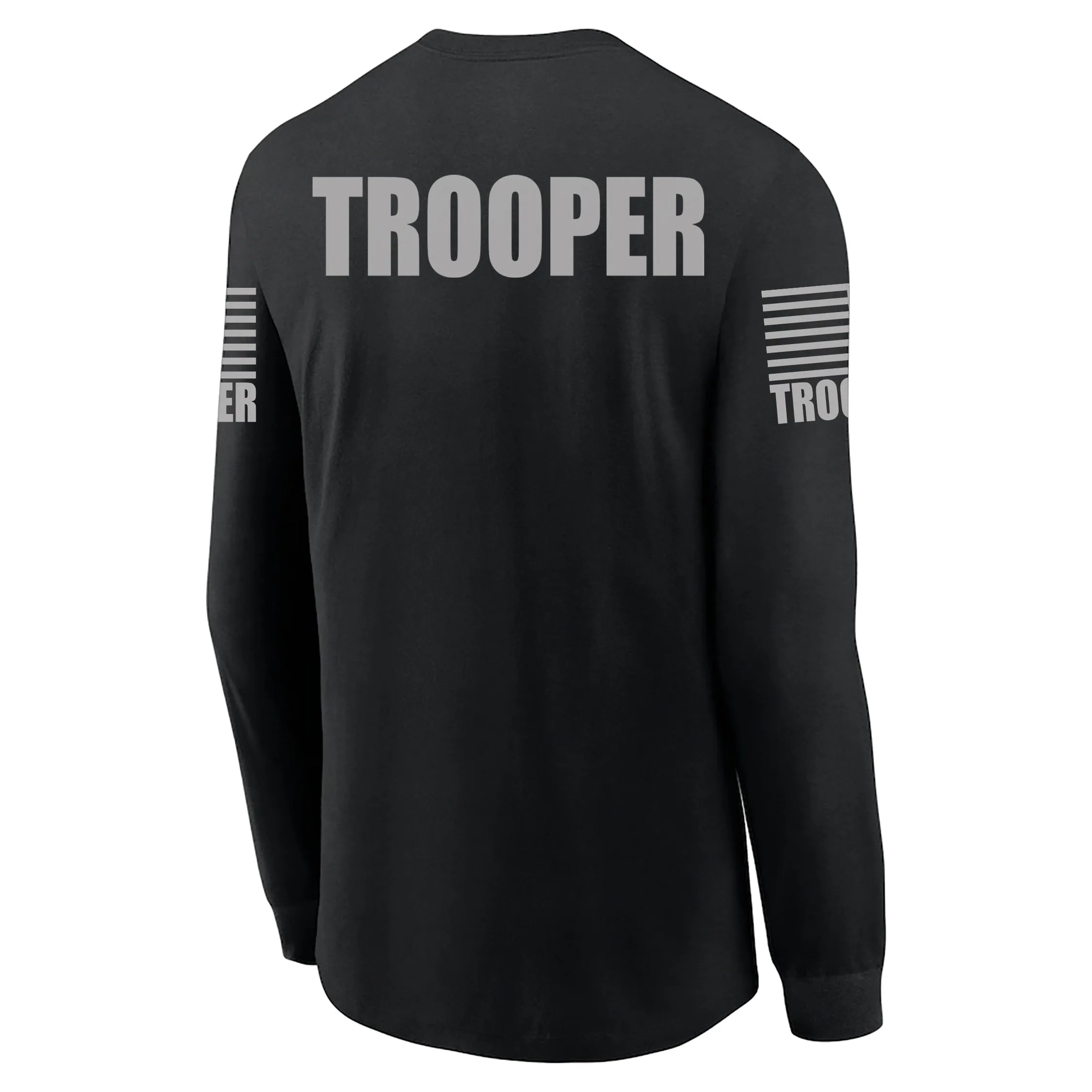 Black Trooper Men's Shirt - Long Sleeve (Gray)