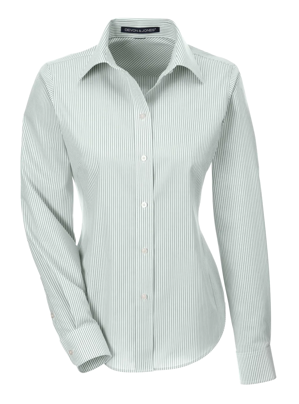 C1697W Ladies Crown Collection Banker Stripe Shirt