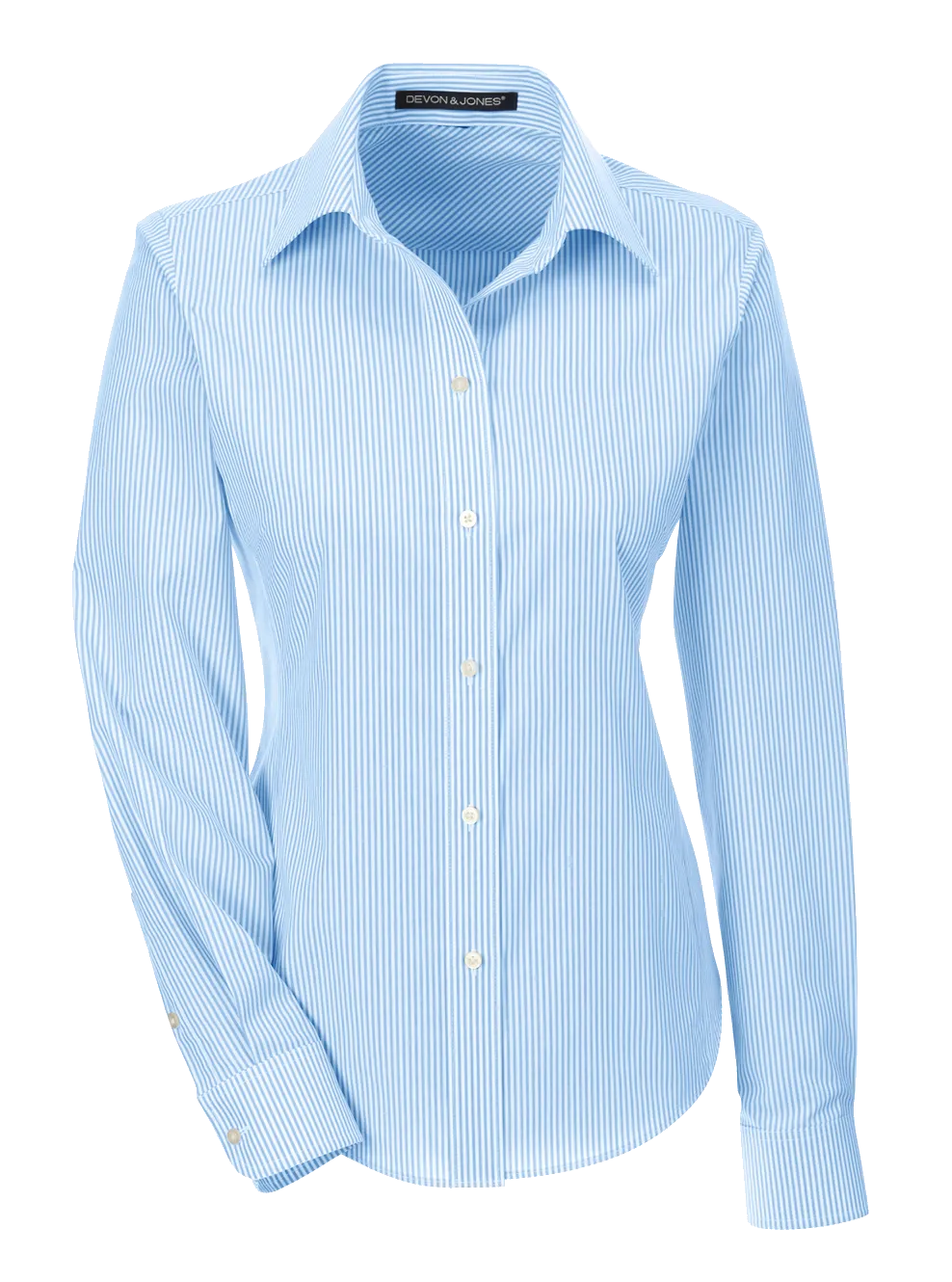 C1697W Ladies Crown Collection Banker Stripe Shirt