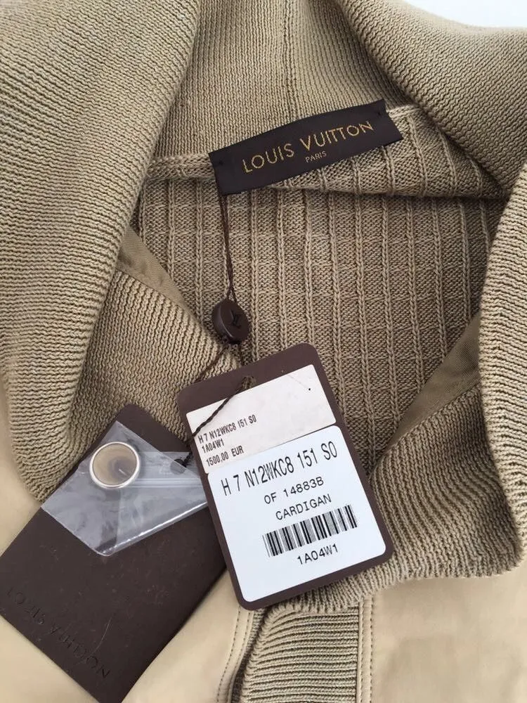 Calfskin & Cotton Cardigan
