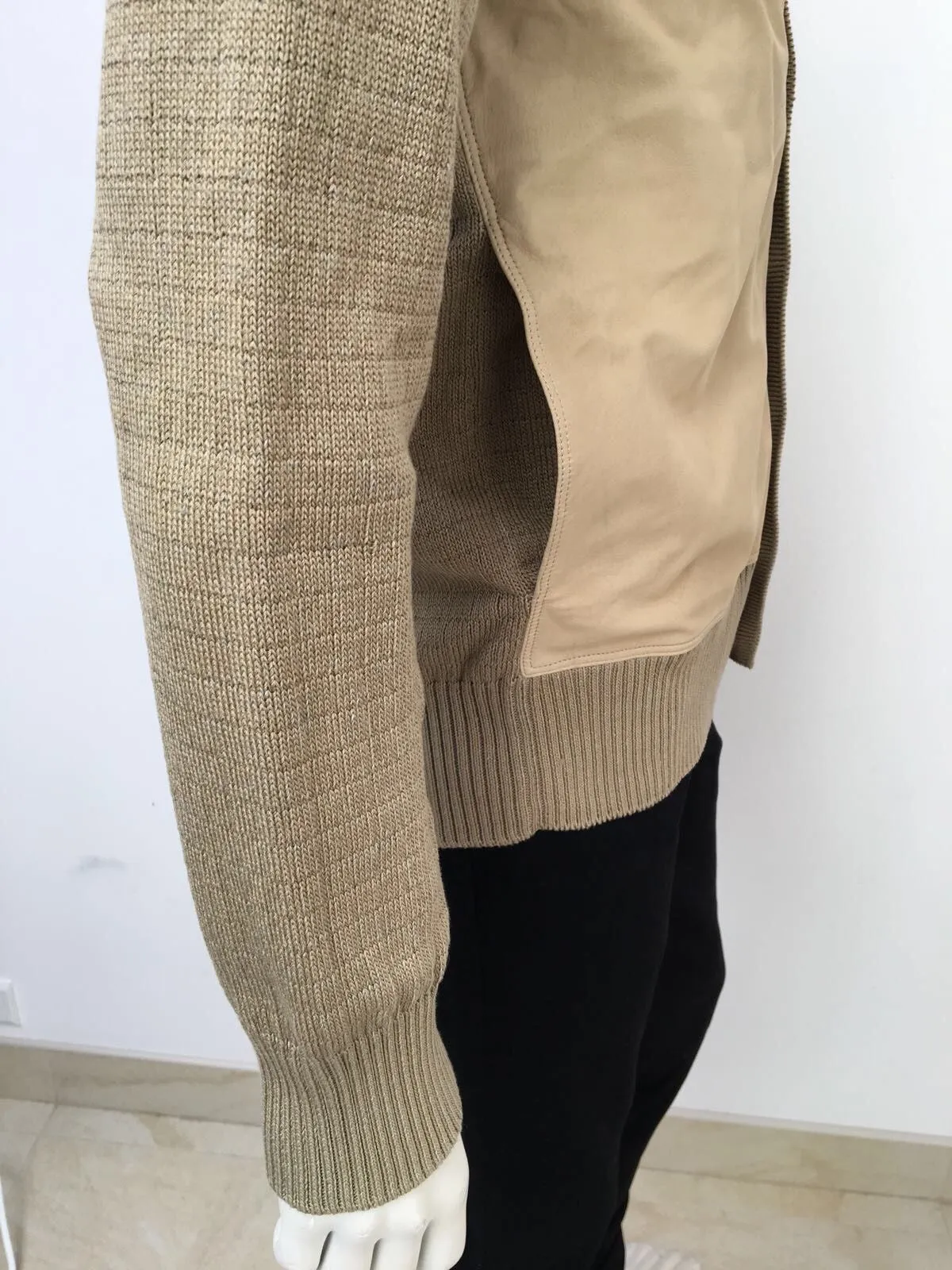 Calfskin & Cotton Cardigan