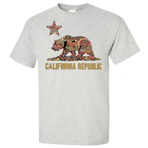 California Republic Paisley Asst Colors T-shirt/tee